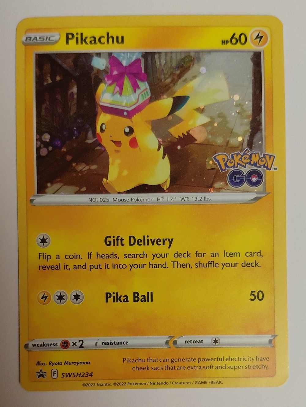 Pokemon GO - Pikachu Promo - Cosmos Holo